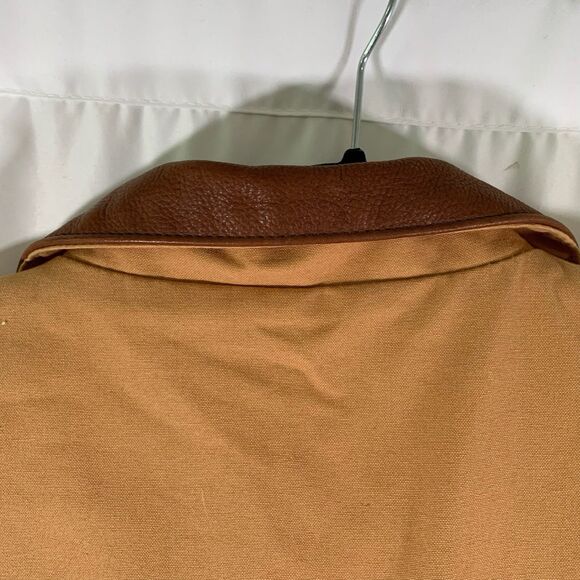 Schaefer Outfitter Vest Men's Large Brown Full Zip Snap Front Pockets Made USA - Picture 6 of 8
